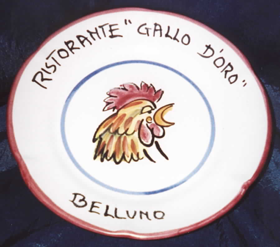 Ristorante Wall Plate by Vietri (Italy)-1