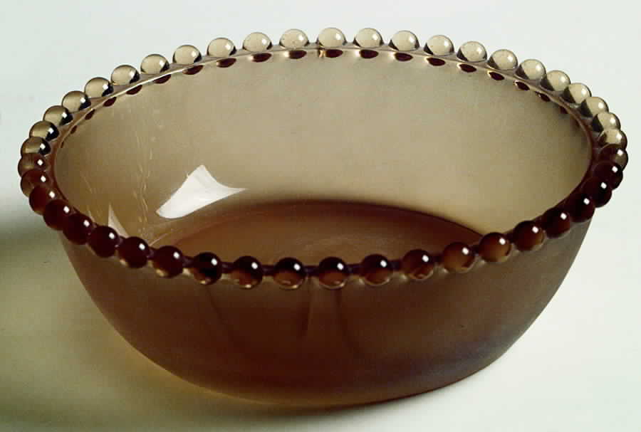 Candlewick Pastel Amber 6" Round Bowl by Viking-1