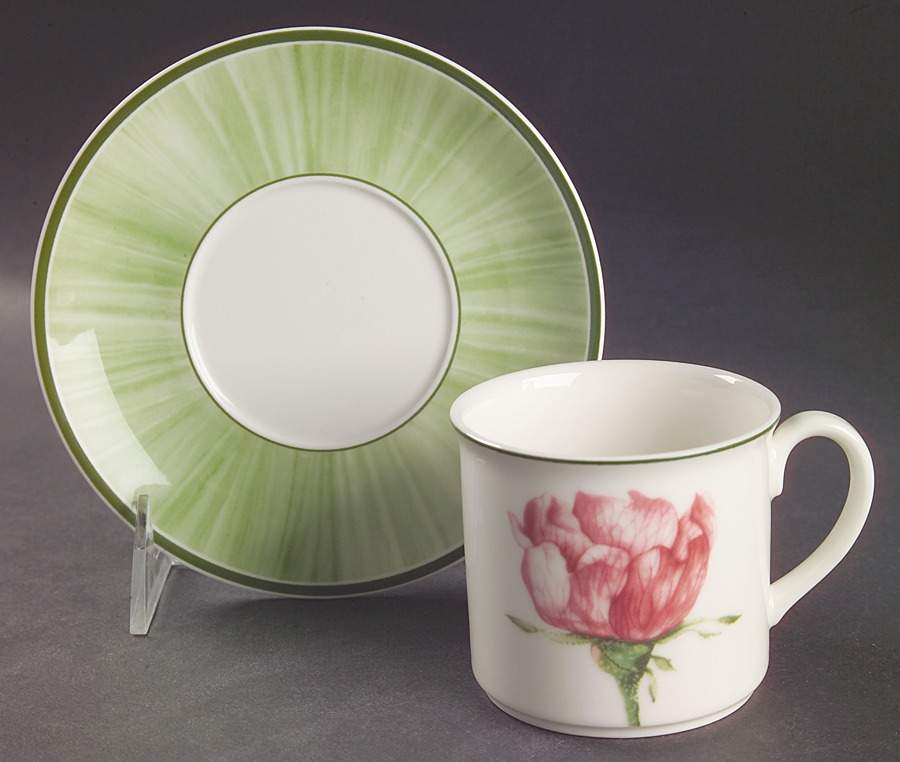 Flora Flat Cup & Saucer Set by Villeroy & Boch-1
