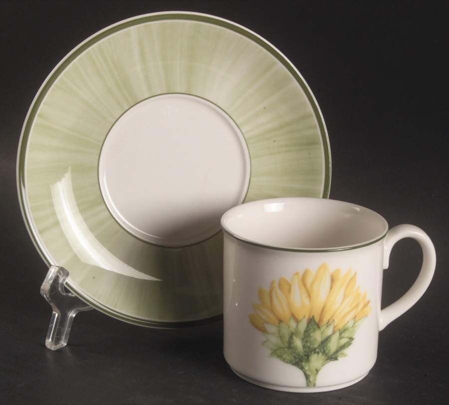 Flora Flat Cup & Saucer Set by Villeroy & Boch-1