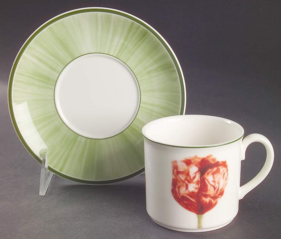 Flora Flat Cup & Saucer Set by Villeroy & Boch-1