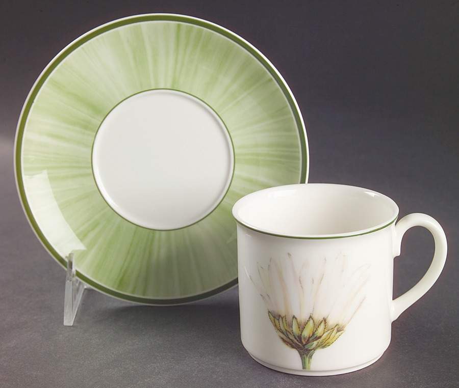 Flora Flat Cup & Saucer Set by Villeroy & Boch-1