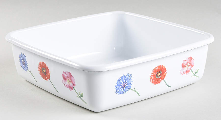 Flora 8" Metal Square Baker by Villeroy & Boch-1