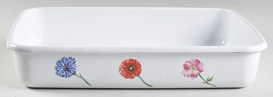 Flora 11" Metal Rectangular Baker by Villeroy & Boch-1