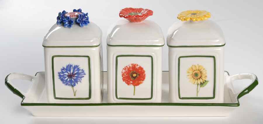 Flora (4 Piece) Jam/Jelly Set (JJM1, JJM2, JJM3 & JJS4T) by Villeroy & Boch-1