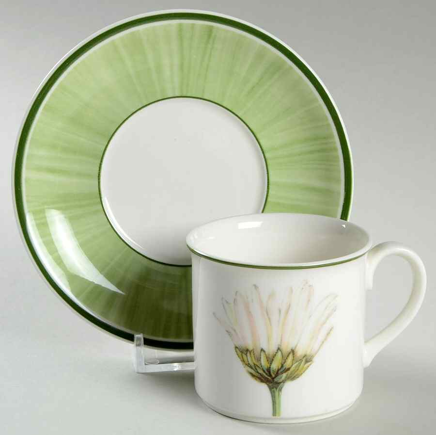 Flora Flat Demitasse Cup & Saucer Set by Villeroy & Boch-1