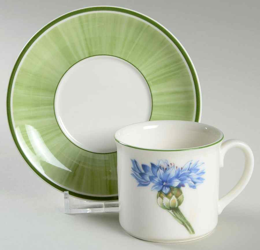 Flora Flat Demitasse Cup & Saucer Set by Villeroy & Boch-1