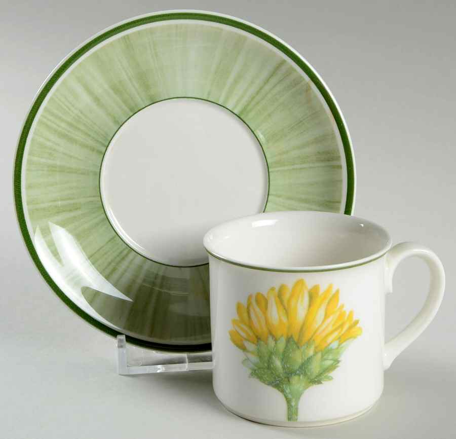 Flora Flat Demitasse Cup & Saucer Set by Villeroy & Boch-1
