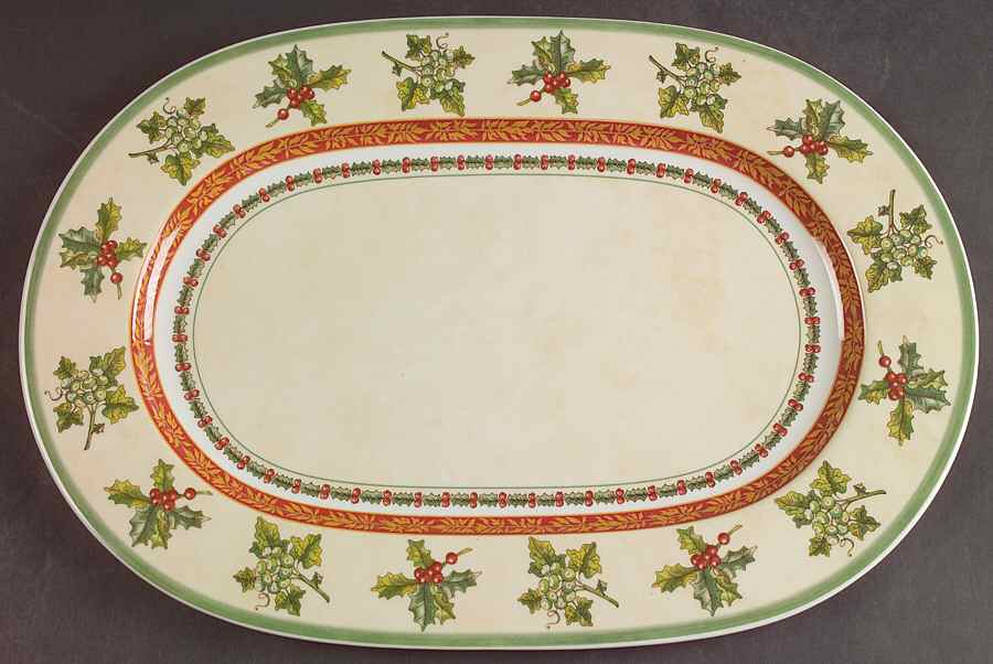Festive Memories 13" Oval Serving Platter by Villeroy & Boch-1