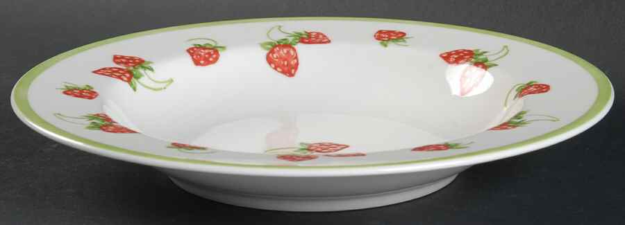 Strawberries 'N Cream Large Rim Soup Bowl by Villeroy & Boch-1