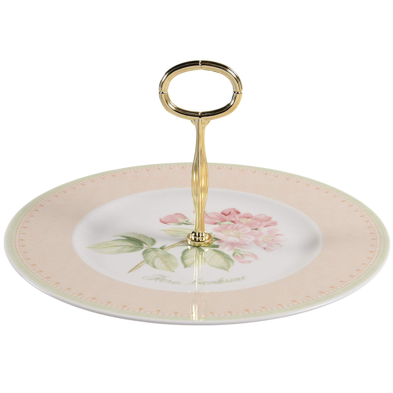 Florea Floris Round Serving Plate with Center Handle (Dp) Hc by Villeroy & Boch-1