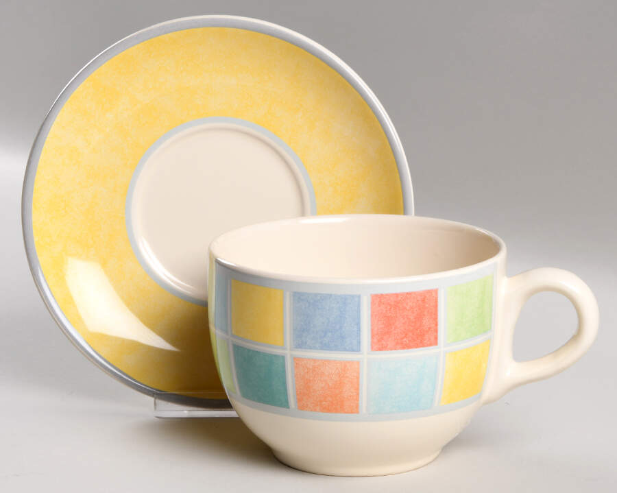 Twist Alea (Faience) Jumbo Cup & Saucer Set by Villeroy & Boch-1