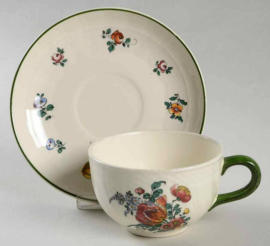 Old Strasburg Flat Cup & Saucer Set by Villeroy & Boch-1