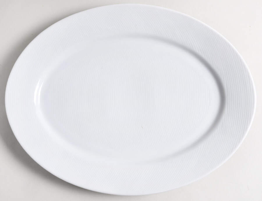 Spirit White 12" Oval Serving Platter by Vista Alegre-1