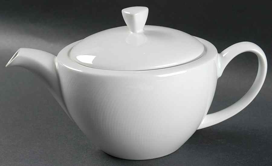 Spirit White Teapot & Lid by Vista Alegre-1