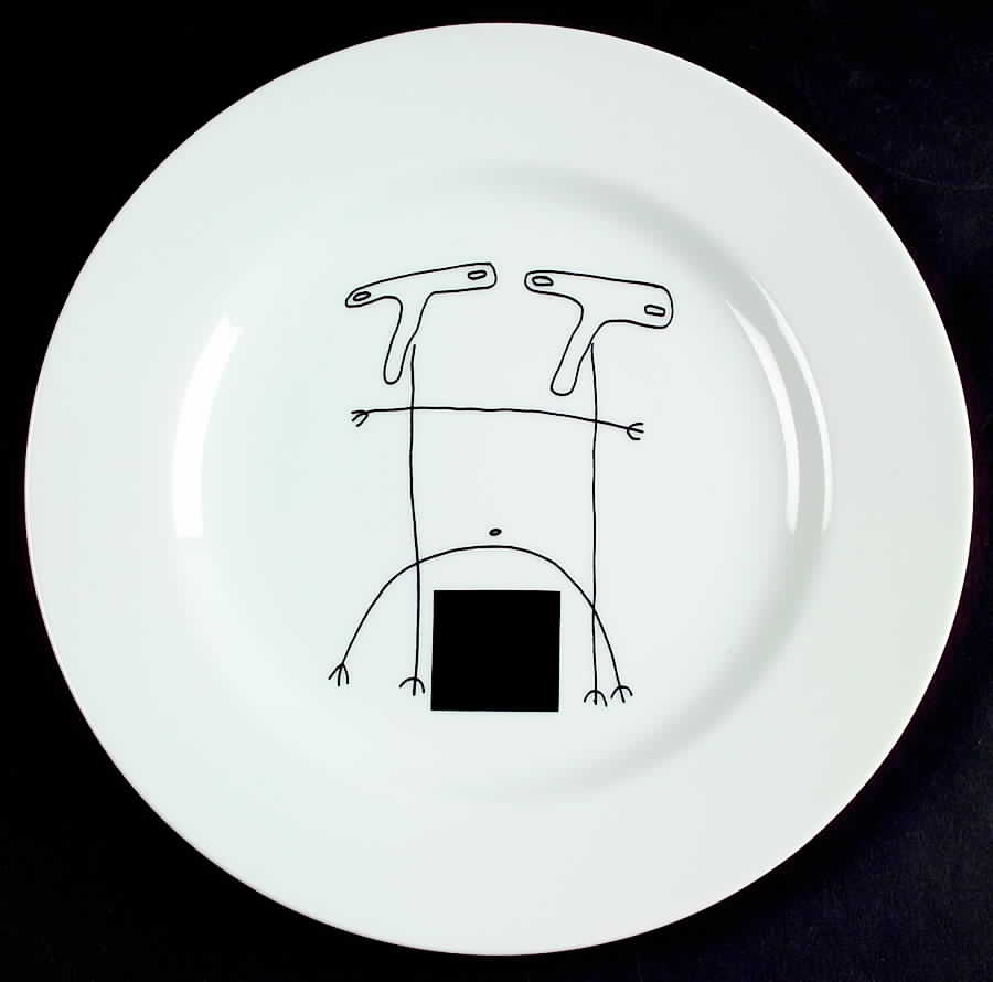Wacky #4 Dinner Plate by Vista Alegre-1