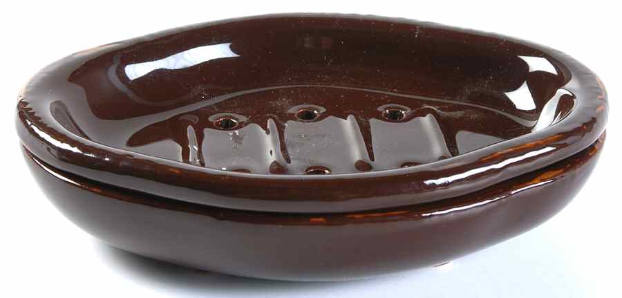 Cioccolatta 2-Piece Soap Dish (Bowl and Strainer) by Vietri (Italy)-1