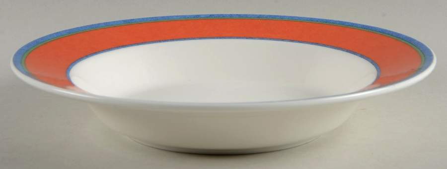 Viva Red Large Rim Soup Bowl by Villeroy & Boch-1