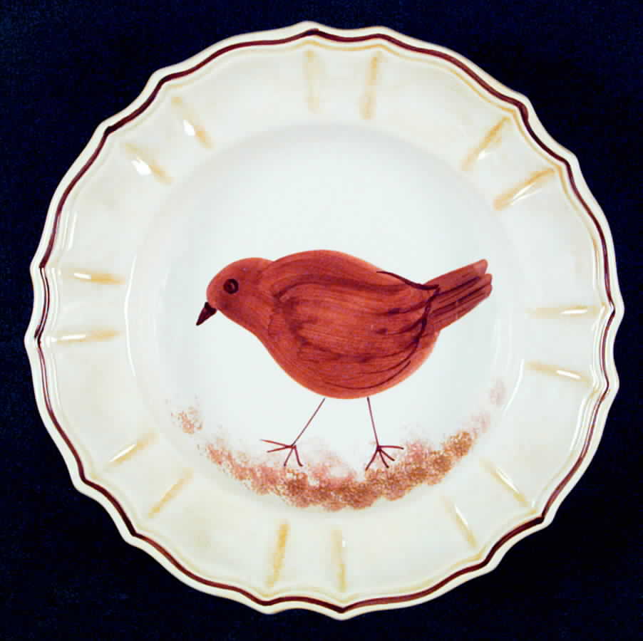 VIE35 Large Rim Soup Bowl by Vietri (Italy)-1