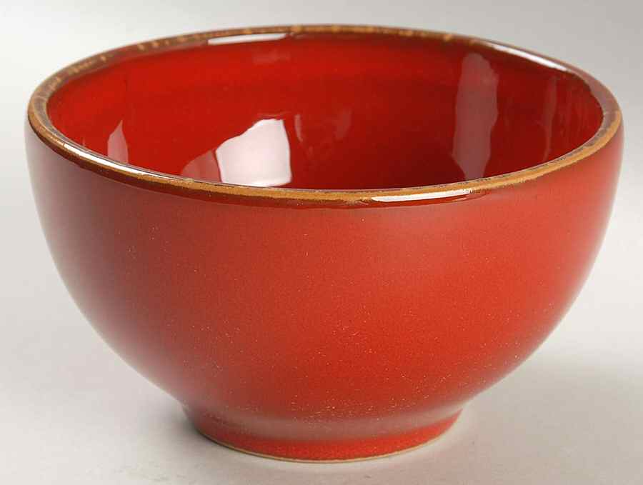 Rosso Vecchio Dessert Bowl by Vietri (Italy)-1