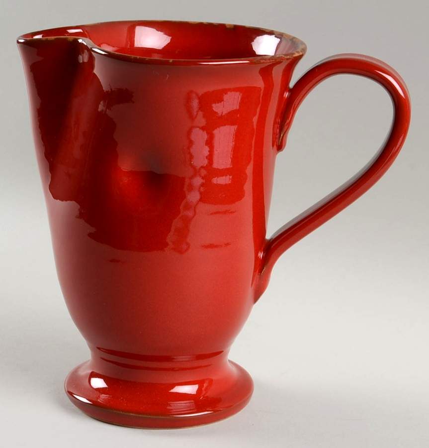 Rosso Vecchio 40 Oz Pitcher by Vietri (Italy)-1