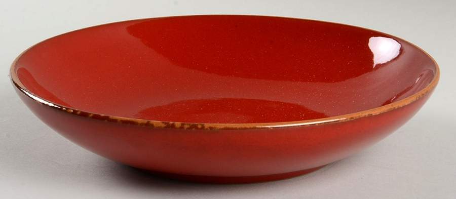 Rosso Vecchio 8" Individual Pasta Bowl by Vietri (Italy)-1