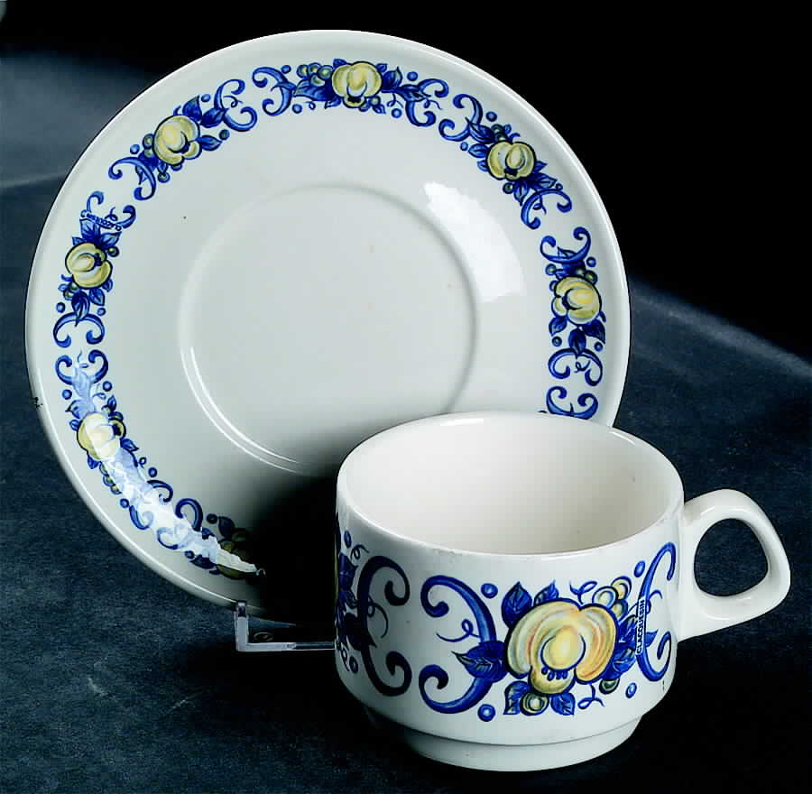 Cadiz (Restaurant) Flat Cup & Saucer Set by Villeroy & Boch-1