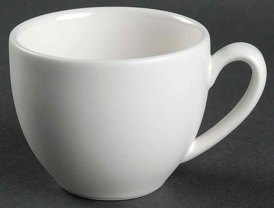 Matemania White Flat Cup by Vista Alegre-1