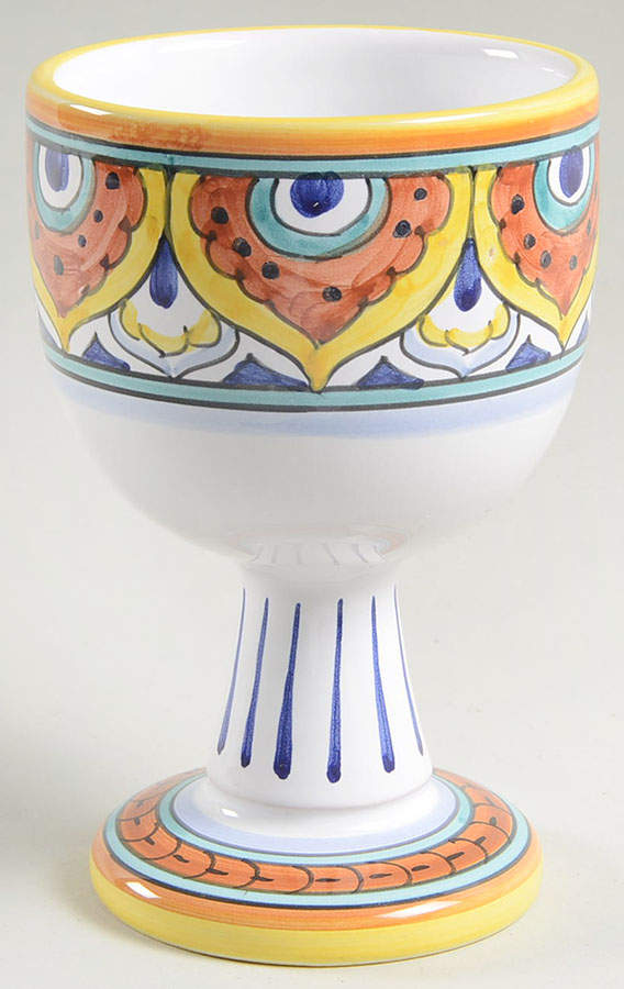 Umbria China Goblet by Vietri (Italy)-1
