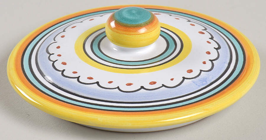 Umbria Lid for Teapot by Vietri (Italy)-1