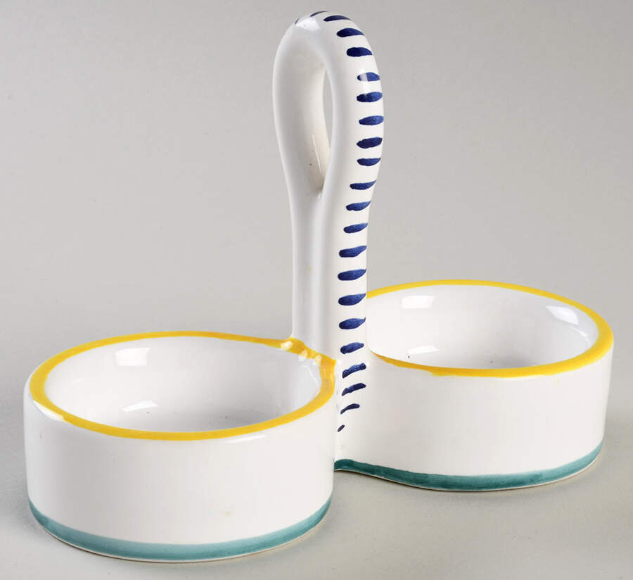 Umbria Tray for Salt and Pepper Set by Vietri (Italy)-1