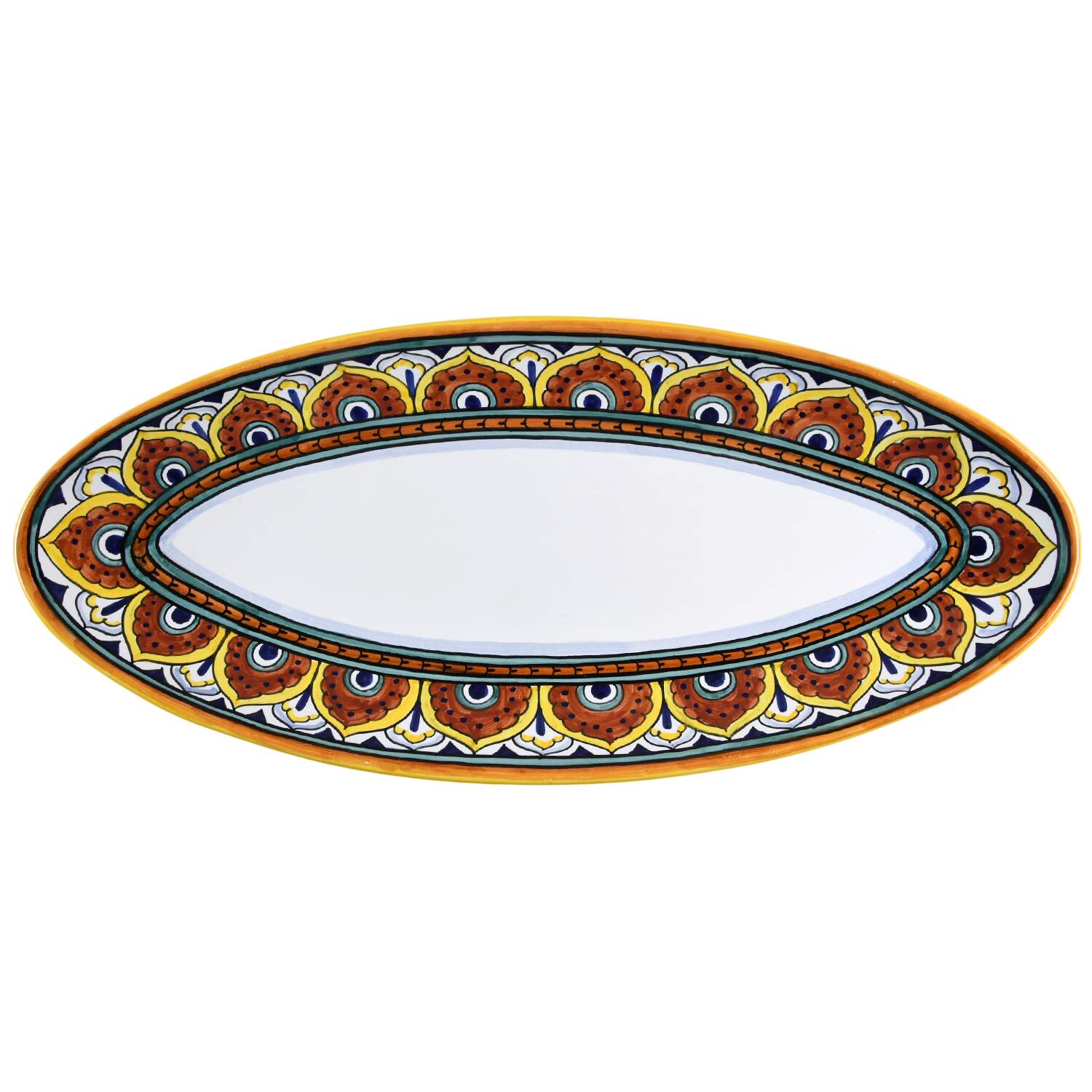 Umbria 21" Fish Platter by Vietri (Italy)-1