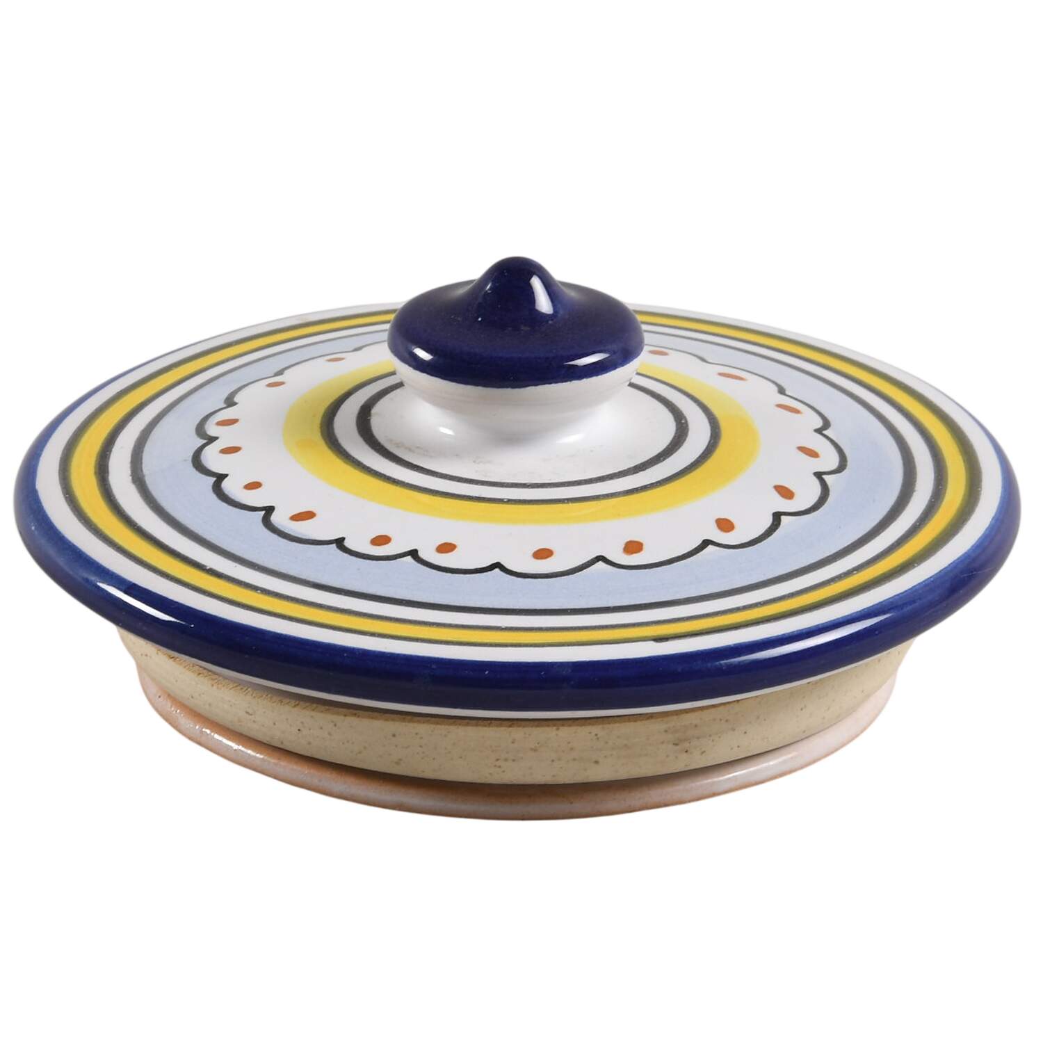 Umbria Lid for Small Canister by Vietri (Italy)-1