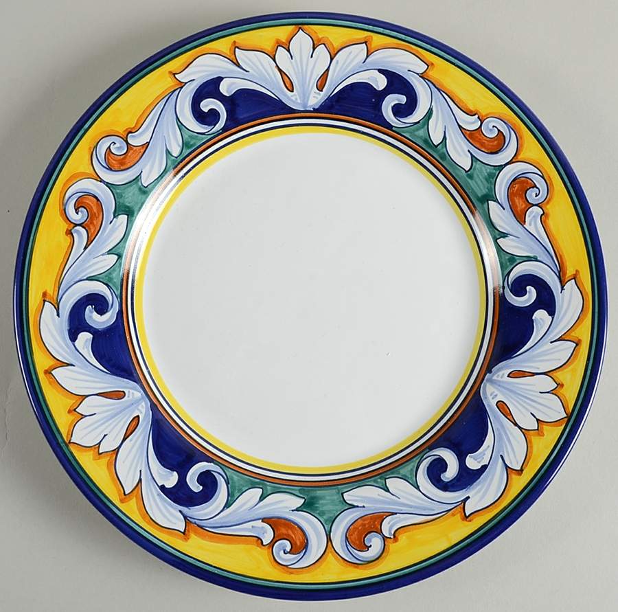 Umbria Dinner Plate by Vietri (Italy)-1