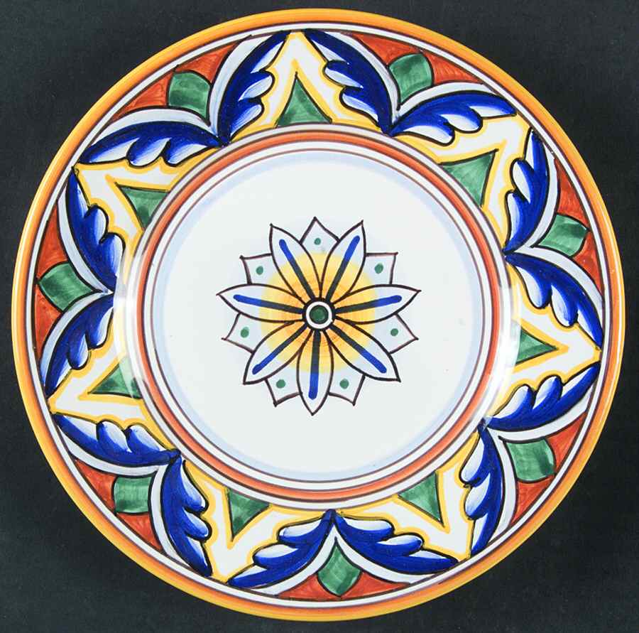 Umbria Salad Plate by Vietri (Italy)-1