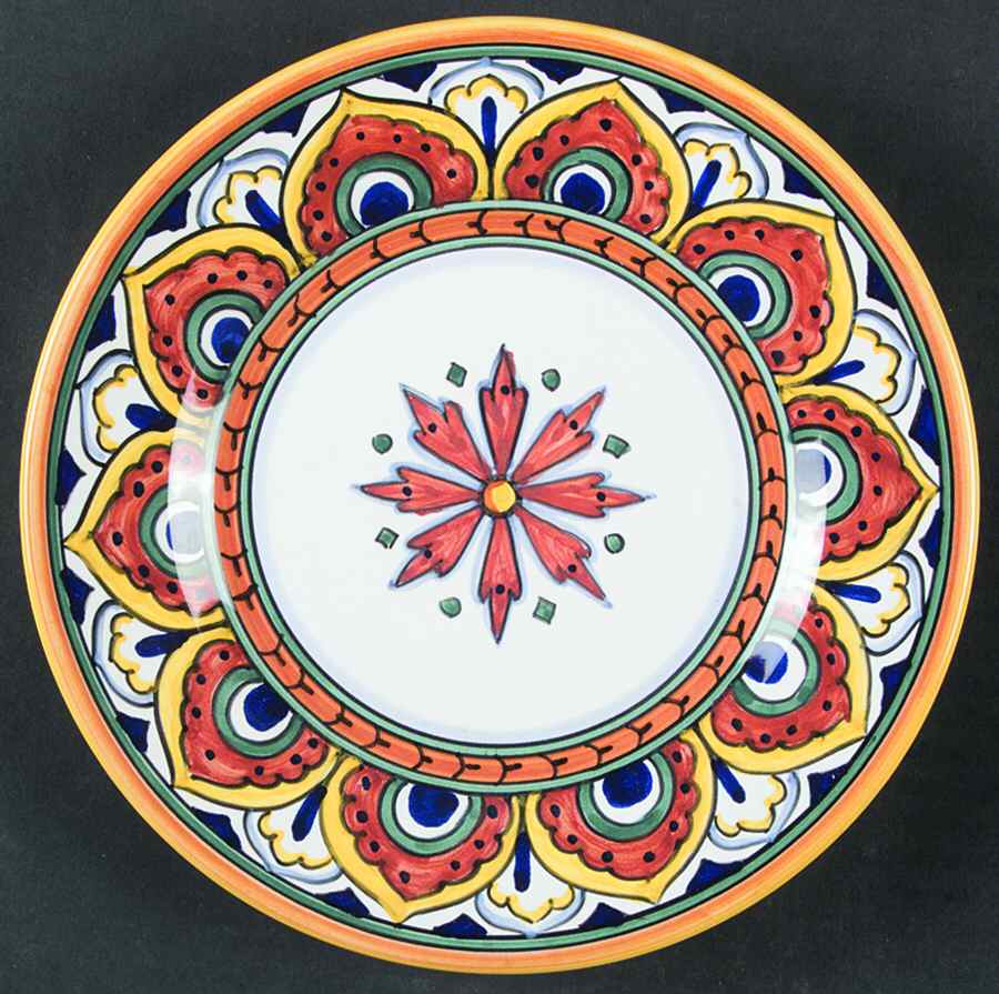 Umbria Salad Plate by Vietri (Italy)-1
