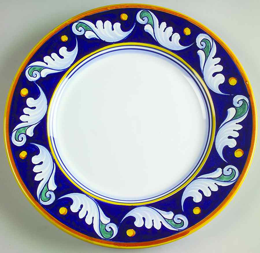 Umbria Dinner Plate by Vietri (Italy)-1