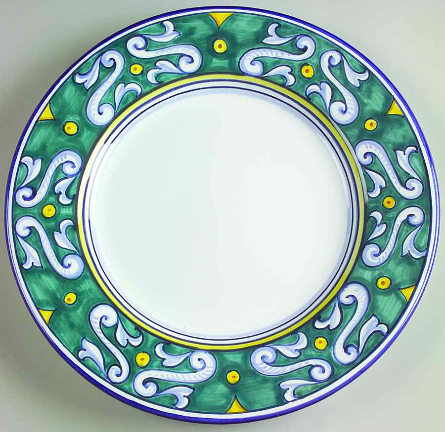 Umbria Dinner Plate by Vietri (Italy)-1