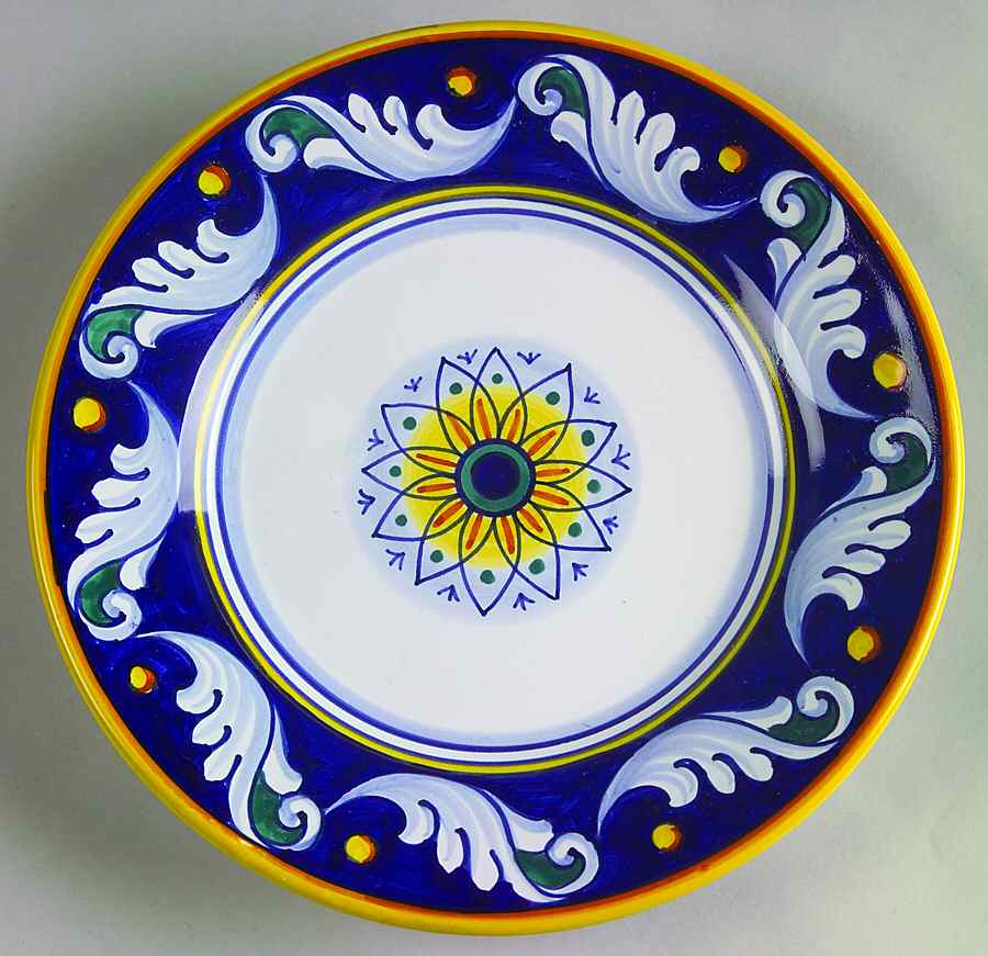 Umbria Salad Plate by Vietri (Italy)-1