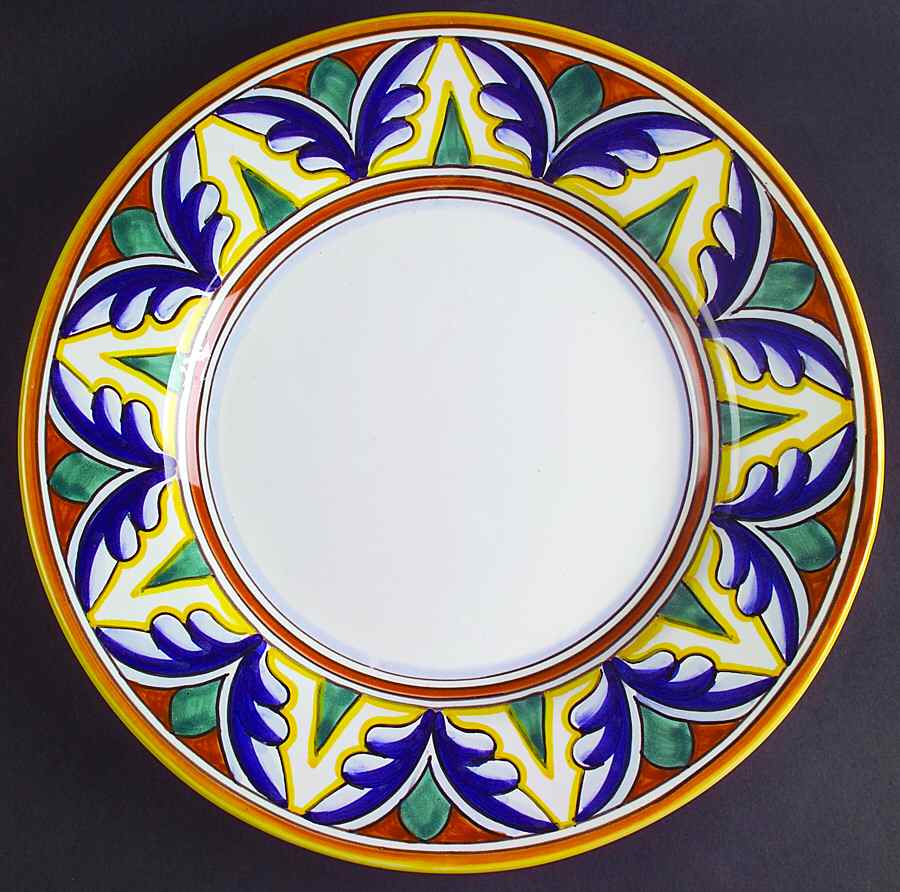 Umbria Dinner Plate by Vietri (Italy)-1