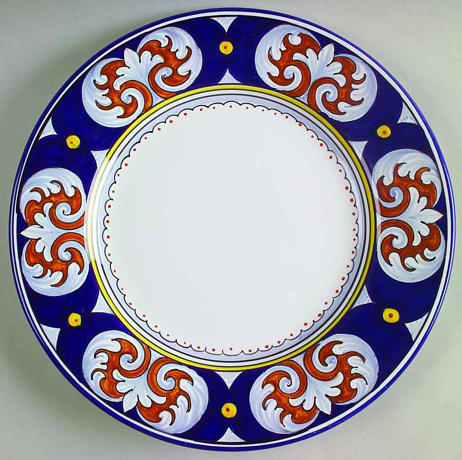 Umbria Dinner Plate by Vietri (Italy)-1