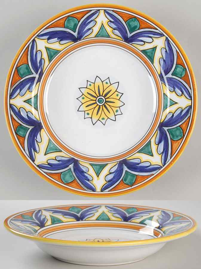 Umbria 9" Individual Pasta Bowl by Vietri (Italy)-1