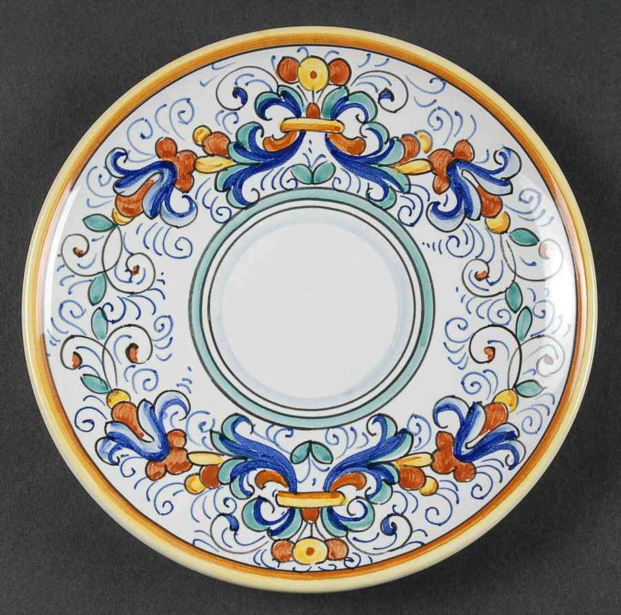 Umbria Saucer for Flat Cup by Vietri (Italy)-1