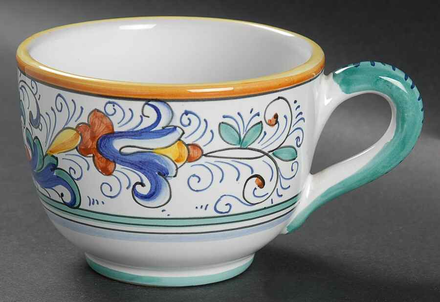 Umbria Flat Cup by Vietri (Italy)-1