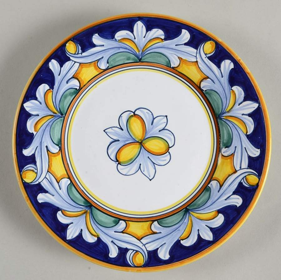 Umbria Salad Plate by Vietri (Italy)-1