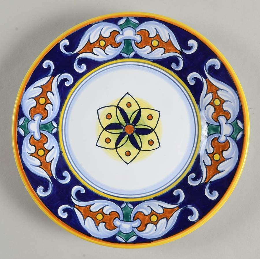 Umbria Salad Plate by Vietri (Italy)-1
