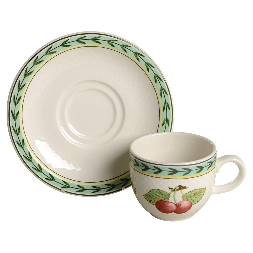 Dampierre Flat Demitasse Cup & Saucer Set by Villeroy & Boch-1