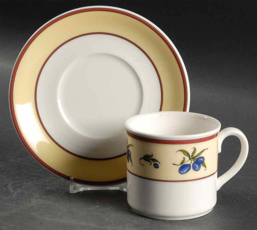 Le Sud Flat Cup & Saucer Set by Villeroy & Boch-1