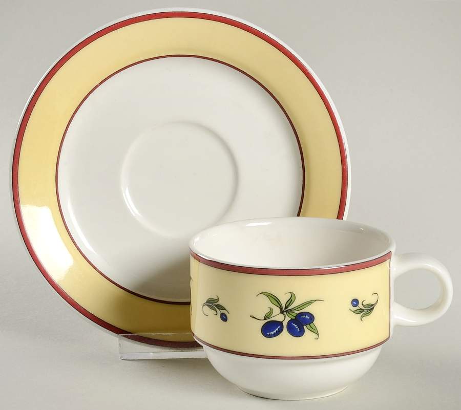 Le Sud Flat Cup & Saucer Set by Villeroy & Boch-1