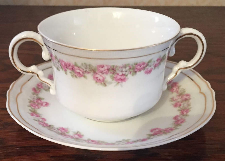 VNN9 Flat Bouillon Cup & Saucer by Vienna-1